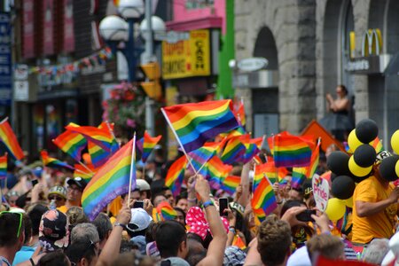Pride rainbow flag photo