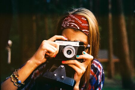 Photography camera female