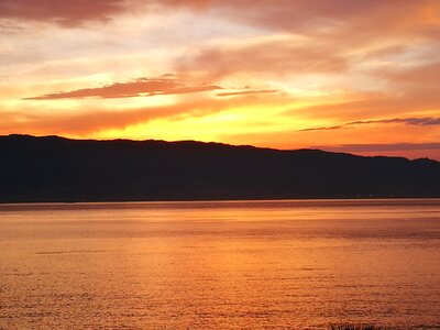 Reggio calabria waterfront sunset