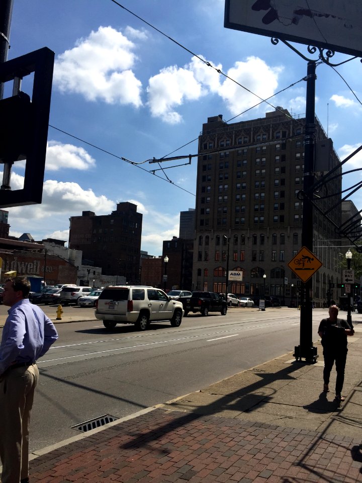 Downtown YWCA from Walnut Street, Cincinnati, OH 