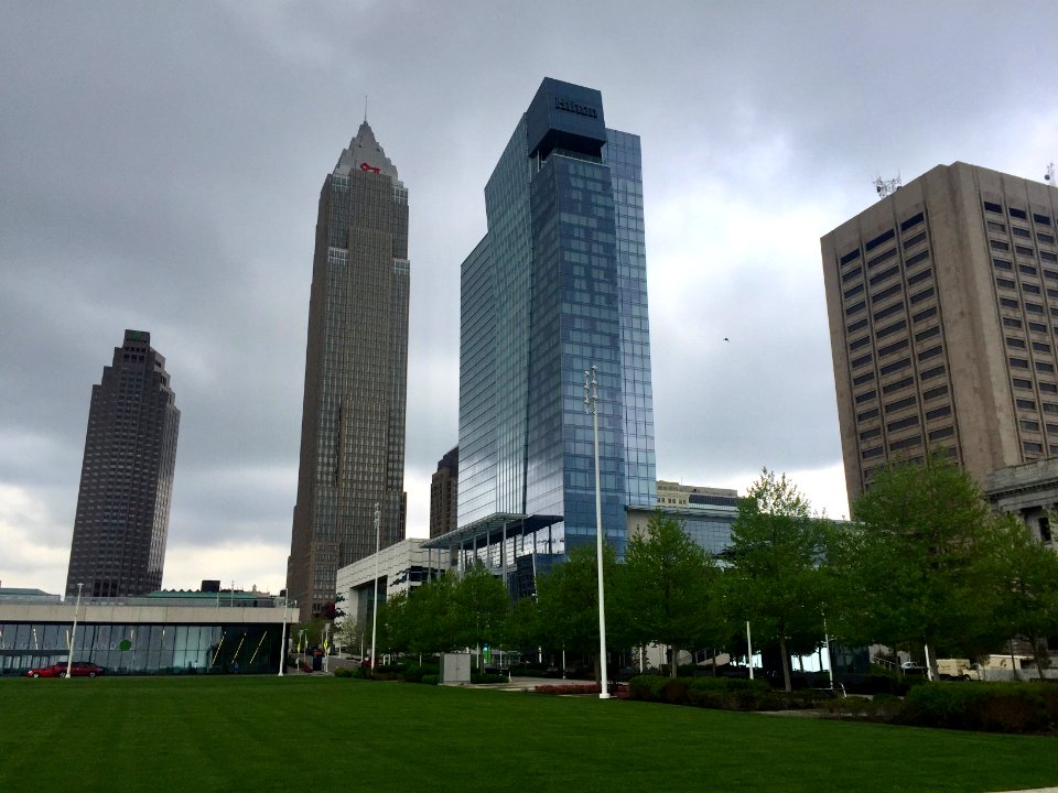 Skyline from Civic Center, Cleveland, OH 