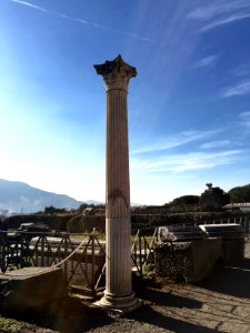Corinthian Column, Pompeii Ruins, Pompeii, CP, IT photo