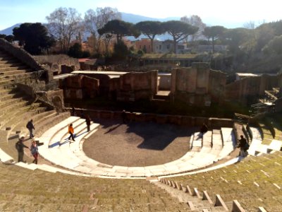 Theater, Pompeii Ruins, Pompeii, CP, IT 
