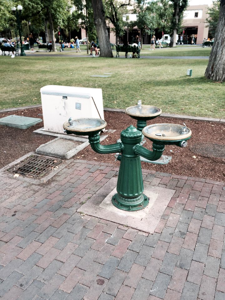 Santa Fe Plaza Water Fountain, Santa Fe, NM 