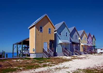 Row of houses building residential photo