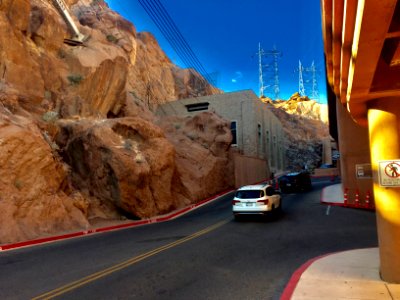 Aerial Service Tram Powerhouse, Hoover Dam, NV-AZ photo