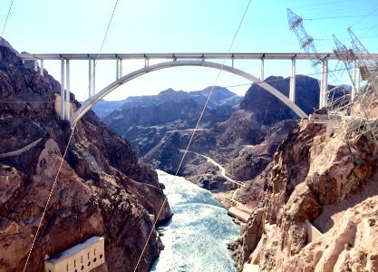 O'Callaghan-Tillman Memorial Bridge from Hoover Dam, NV-AZ… 