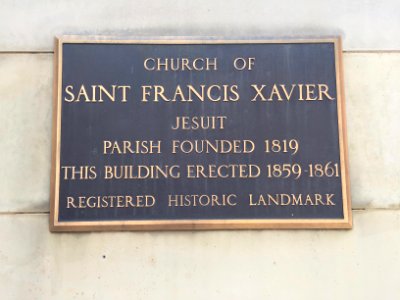 Historical Marker, St. Francis Xavier Church, Cincinnati, … 