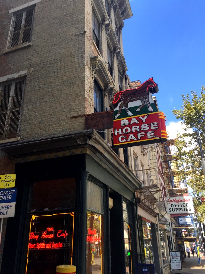 Bay Horse Cafe Sign, Main Street Historic District, Cincin… 