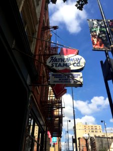 Hathaway Stamp Co. Sign, Main Street Historic District, Ci… 