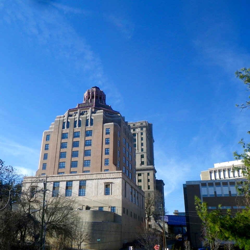 Asheville City Hall from Charlotte Street, Asheville, NC 