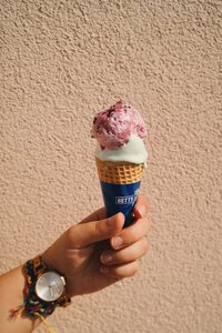 Food hand ice cream