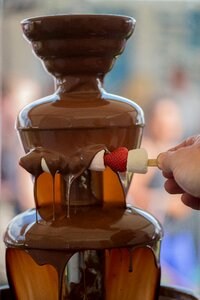 Dessert fruit fountain photo