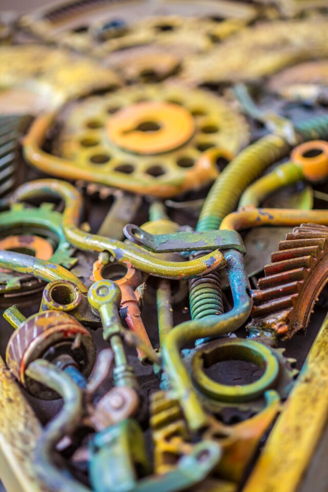 Steampunk details grunge