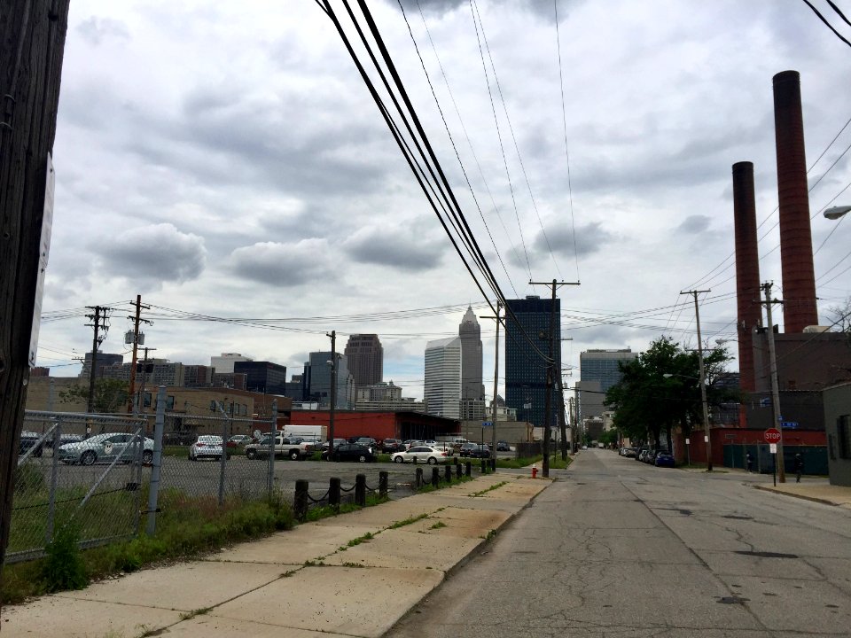Downtown Skyline from Hamilton Avenue, Goodrich-Kirtland P… 