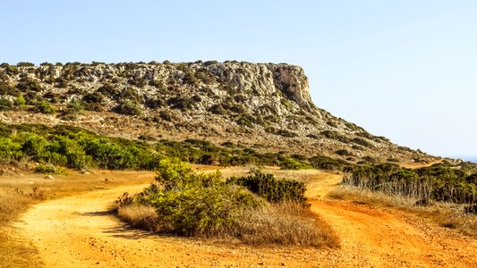 Scenery dirt road national park photo