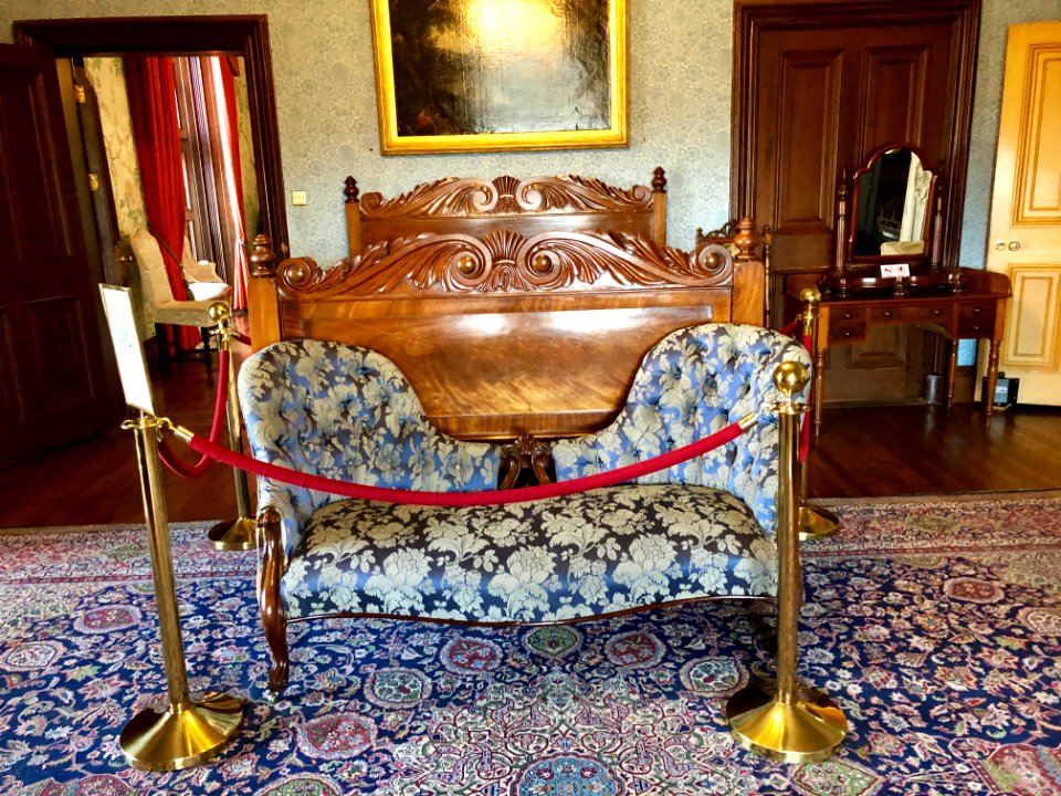 Blue Bedroom, Kilkenny Castle, Cill Chainnigh, Éire 