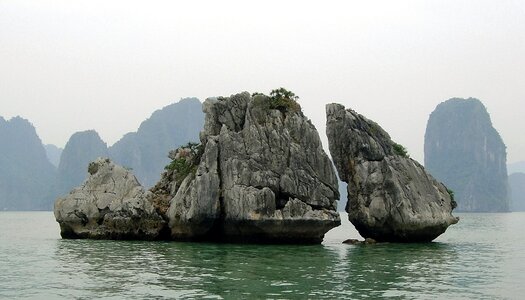 Halong bay water rock photo