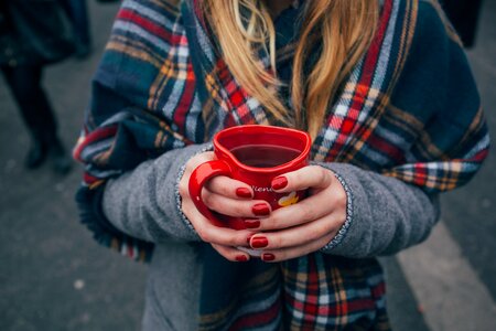 Beverage plaid scarf photo