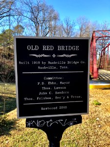 Old Red Bridge Historical Marker, Hot Springs, NC 