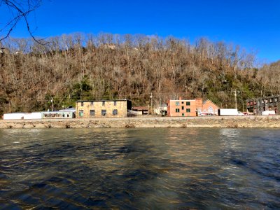 View of Marshall from Blannahassett Island, Marshall, NC 