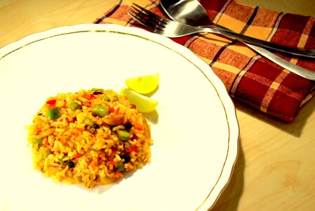 Fried rice gourmet meal photo