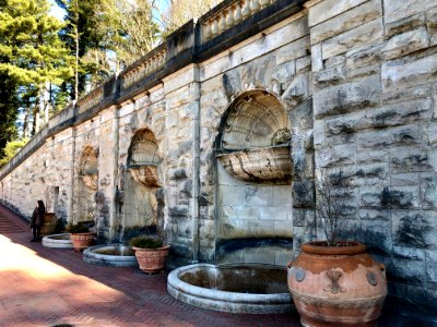 Fountains, Esplanade, Biltmore Estate, Asheville, NC 