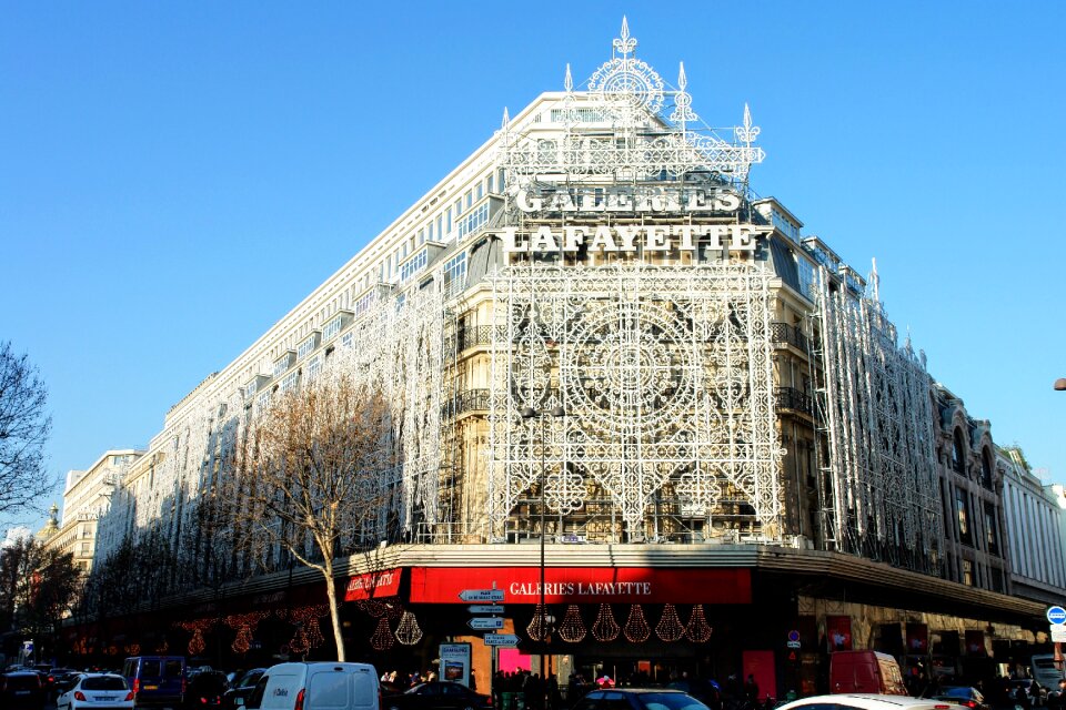 France christmas shopping arcade