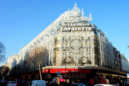 France christmas shopping arcade photo