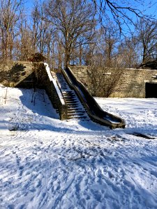Stone Slide and Stairs, Burnet Woods, Clifton, Cincinnati,… 