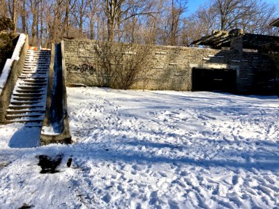 Stone Slide and Stairs, Burnet Woods, Clifton, Cincinnati,… 