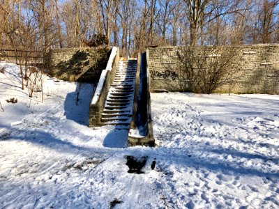 Stone Slide and Stairs, Burnet Woods, Clifton, Cincinnati,… 