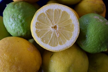Vitamin c sour citrus fruits photo