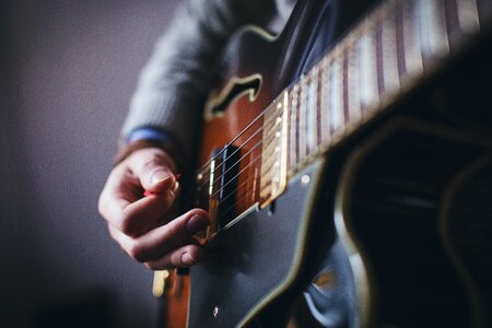Intrument player guitarist photo