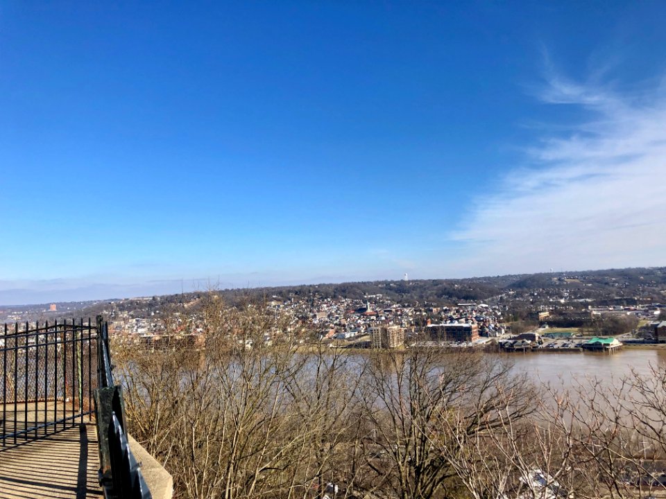 Bellevue, Kentucky from Mount Adams, Cincinnati, OH 