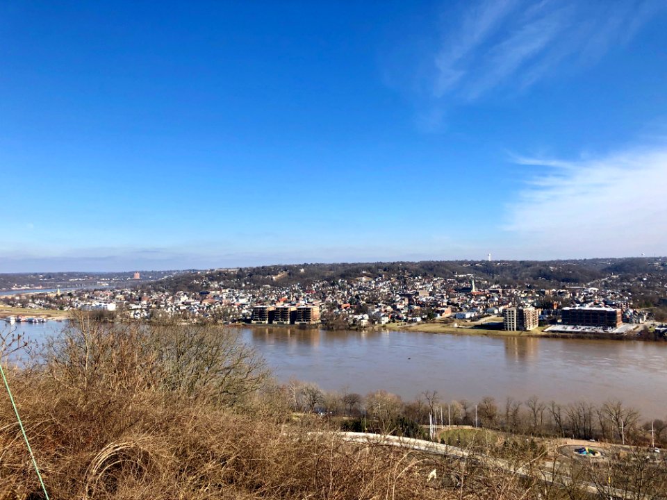 Bellevue, Kentucky from Mount Adams, Cincinnati, OH 