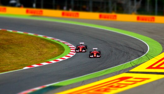 Racing car racing speed