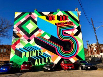 5 Points Alley Mural, Walnut Hills, Cincinnati, OH 