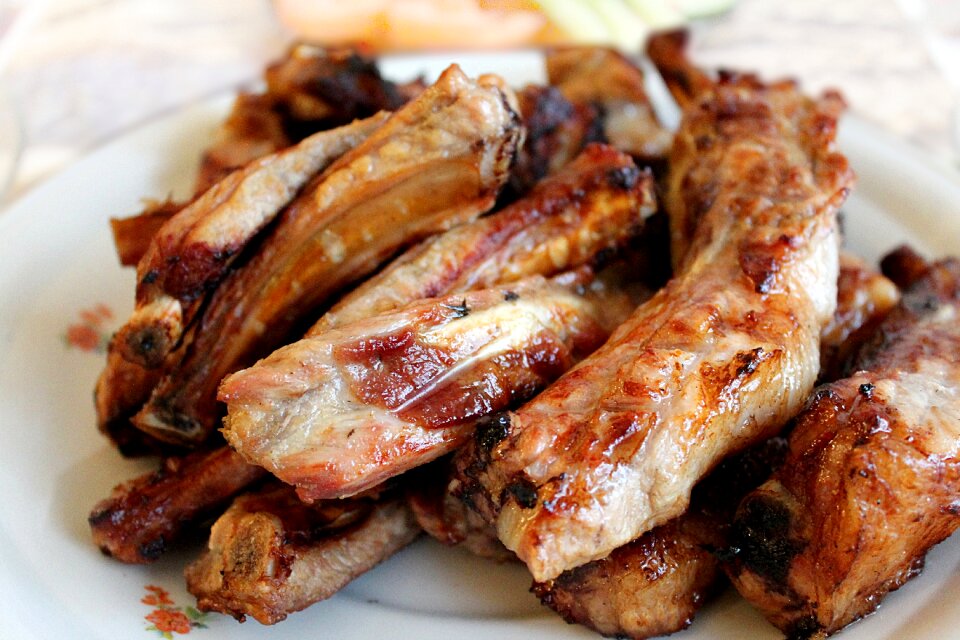 Shish kebab fried meat picnic