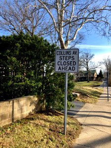 Collins Avenue Steps Sign, Keys Crescent, East Walnut Hill… 
