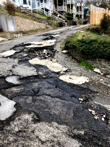 Stevens Place Potholes, Columbia-Tusculum, Cincinnati, OH 