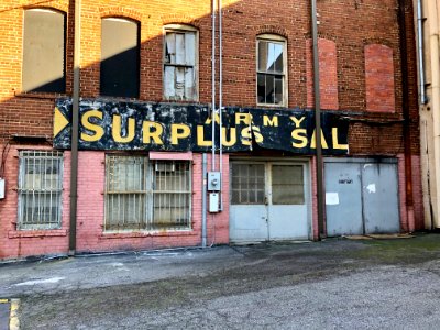 Army Surplus Sale Sign, Atlanta, GA photo