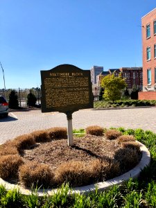 Historical Marker, The Baltimore Block, Atlanta, GA 