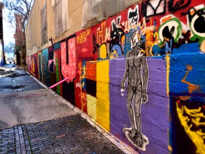 Mural, Bolivar Alley, Pendleton, Cincinnati, OH 