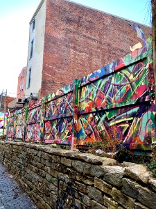 Mural, Bolivar Alley, Pendleton, Cincinnati, OH 