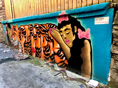 Mural, Bolivar Alley, Pendleton, Cincinnati, OH 