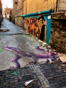 Mural, Bolivar Alley, Pendleton, Cincinnati, OH 