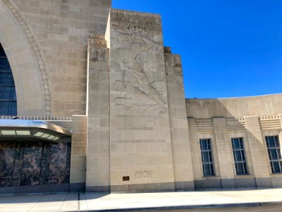Facade Detail, Cincinnati Union Terminal, Queensgate, Cinc… 