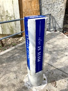 Signage, Peete Street Steps, Over-the-Rhine, Cincinnati, O… 
