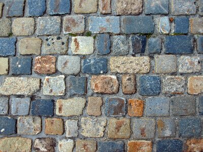 Cobblestones background pattern photo